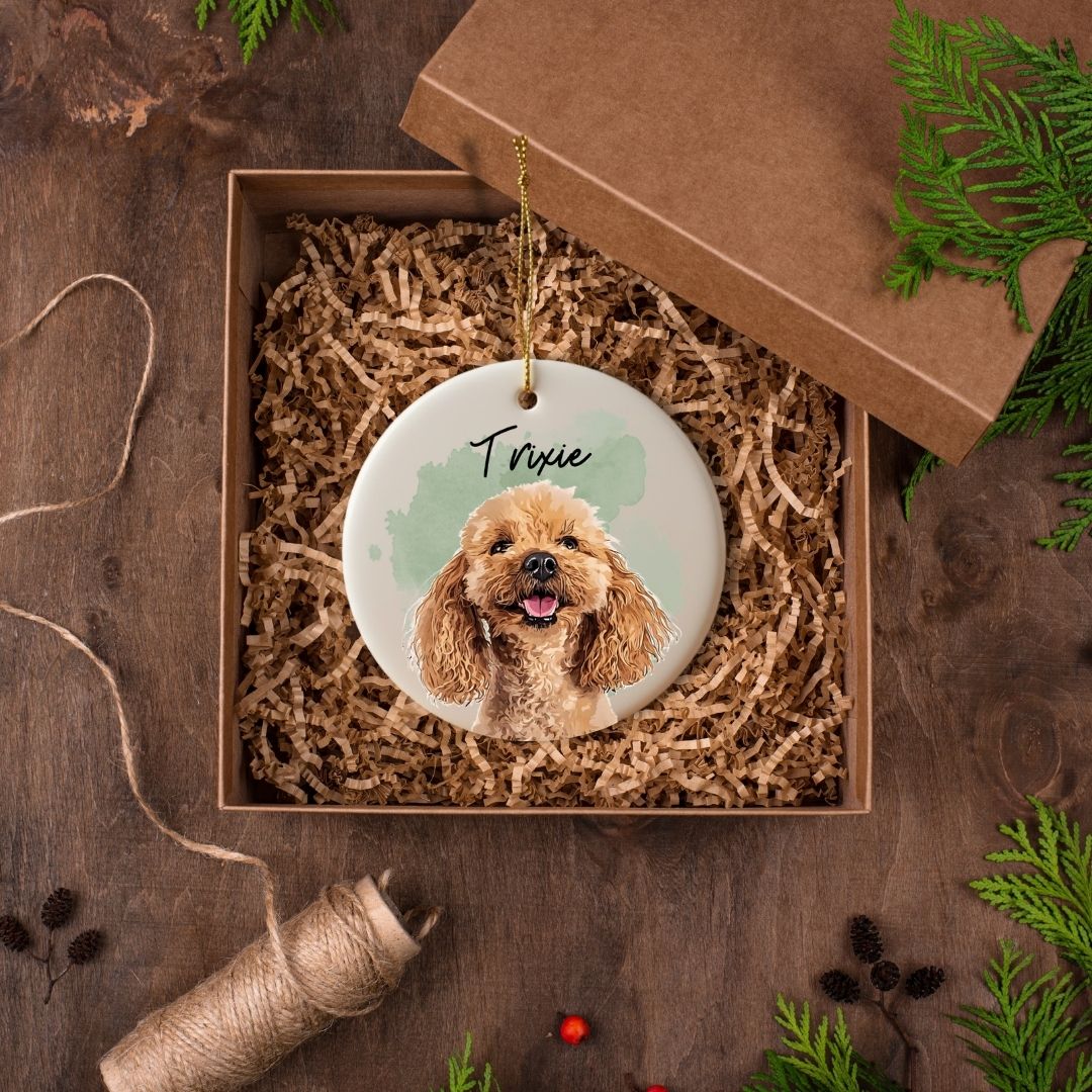 Personalized Photo Pet Ceramic Ornament