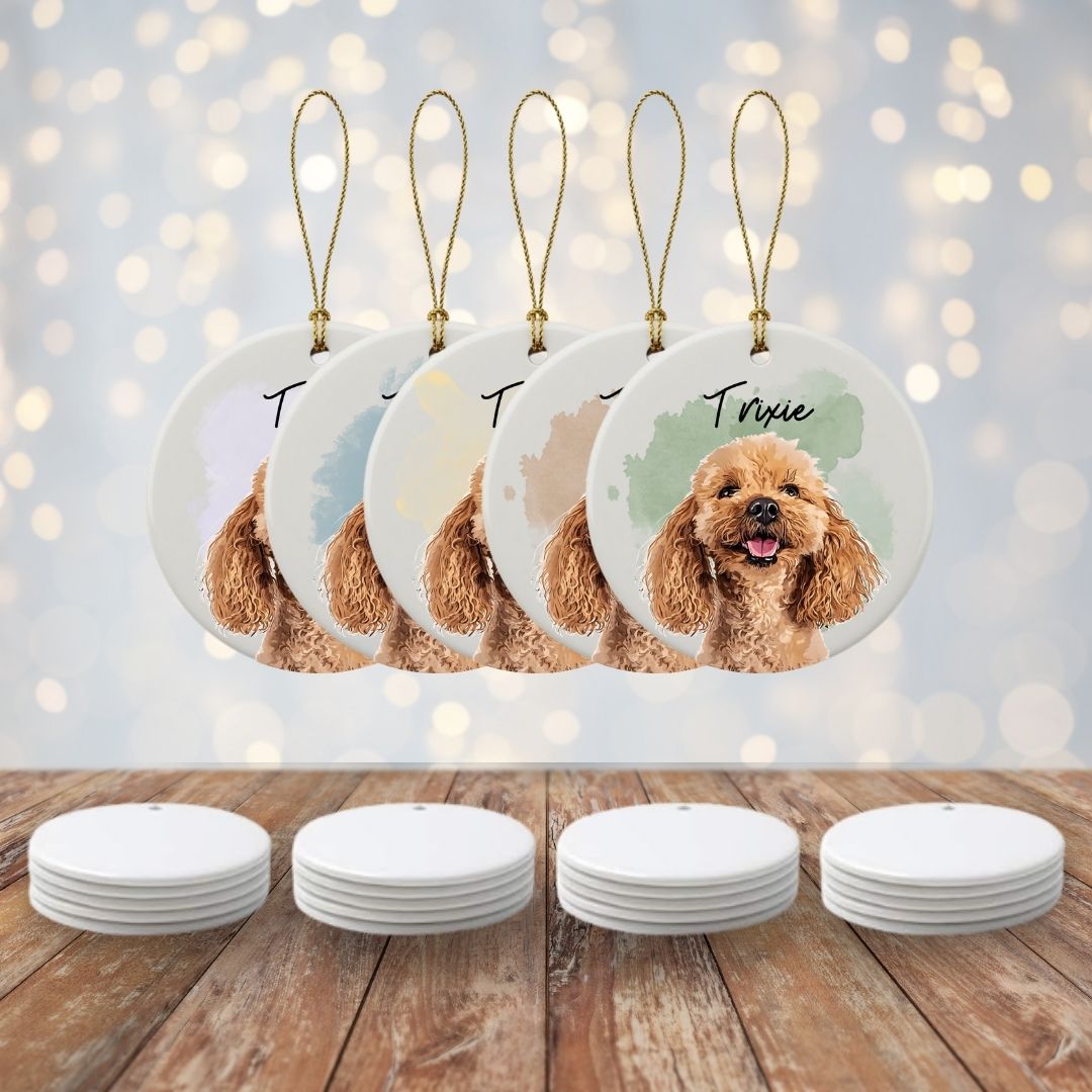 Personalized Photo Pet Ceramic Ornament