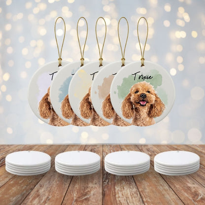 Personalized Photo Pet Ceramic Ornament