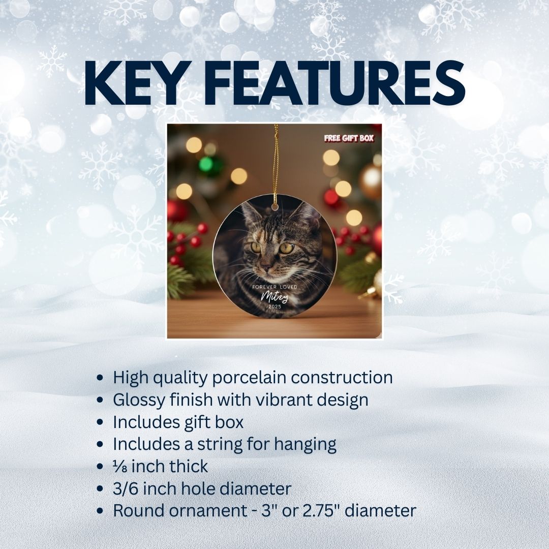 Personalized Pet Memorial Ceramic Ornament