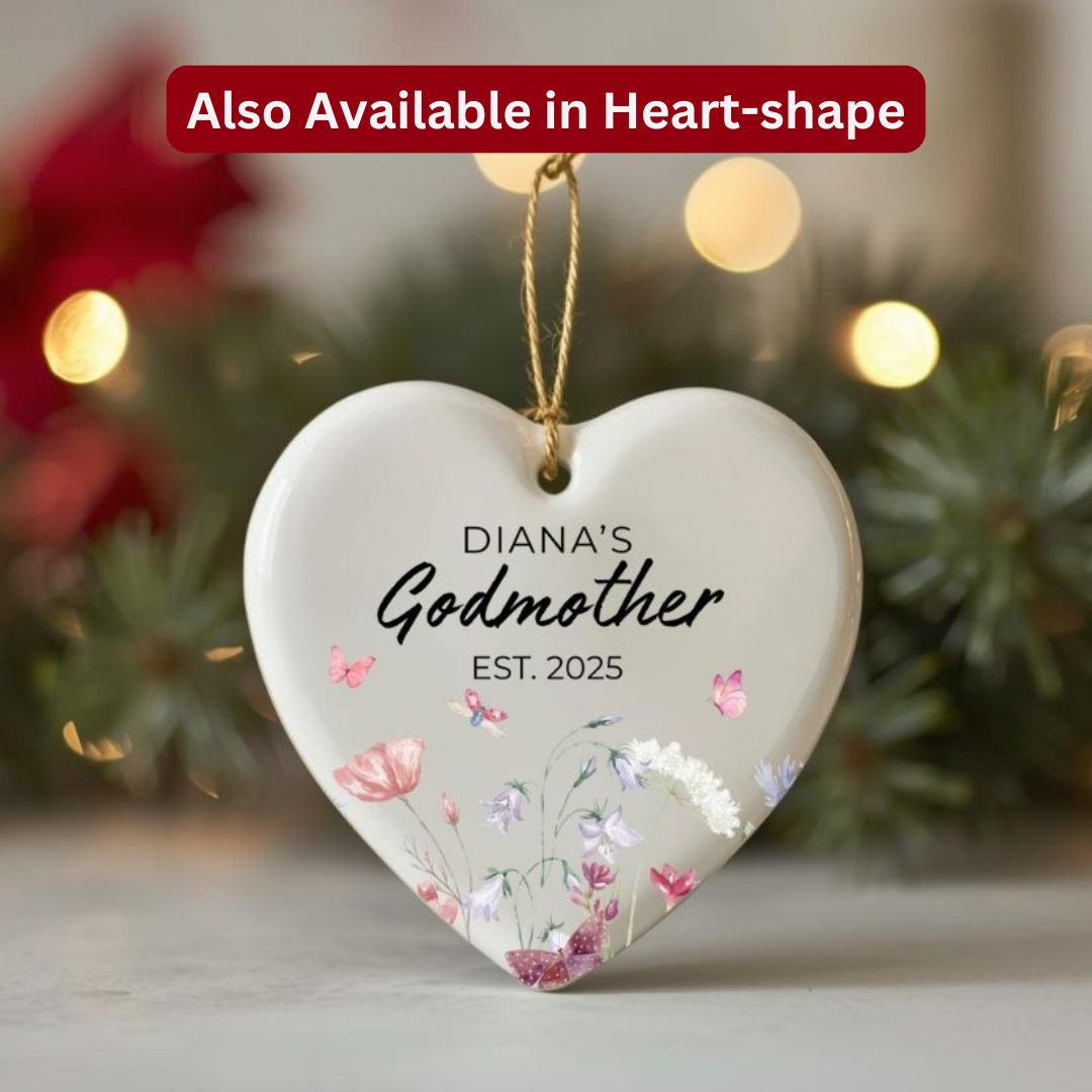 Personalized Godmother Ceramic Ornament