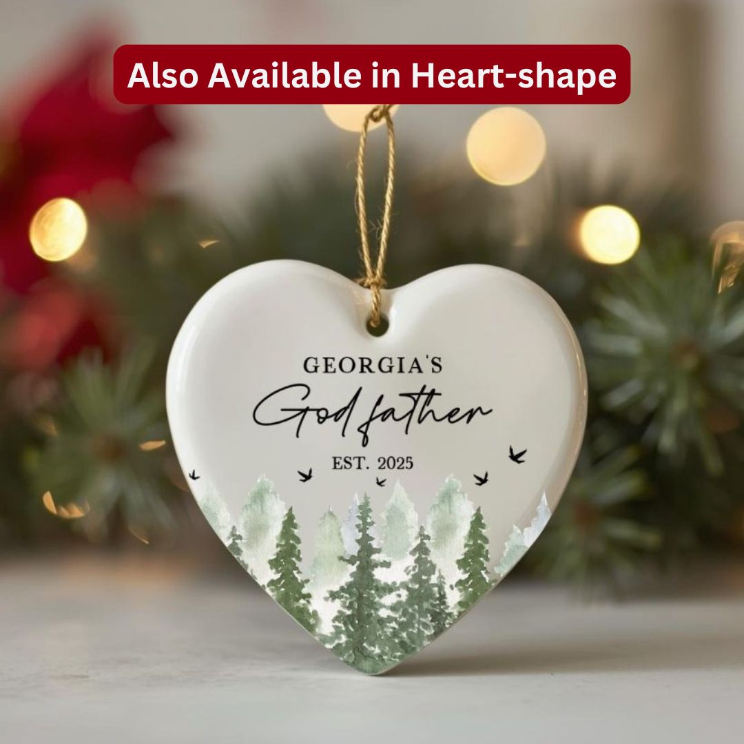 Personalized Godfather Ceramic Ornament