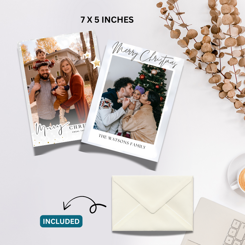 Personalized Family Christmas Card – Custom Holiday Photo Greeting