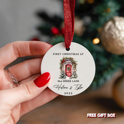 Personalized New Home Ceramic Ornament
