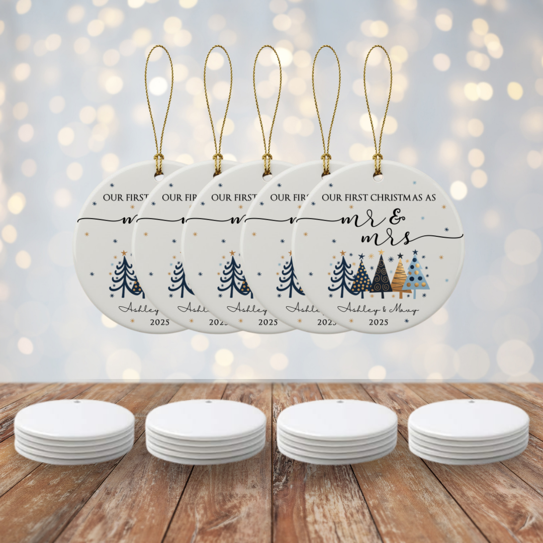 Personalized Housewarming Ceramic Ornament