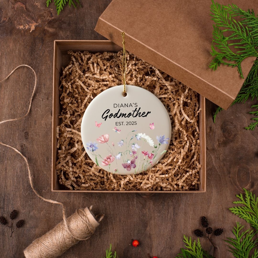 Personalized Godmother Ceramic Ornament
