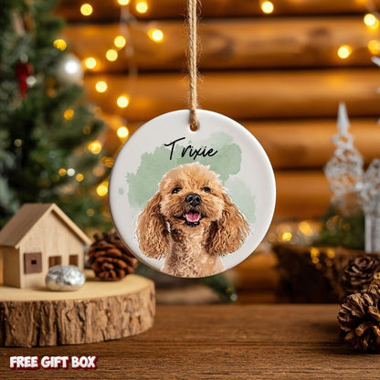 Personalized Photo Pet Ceramic Ornament