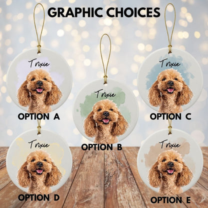 Personalized Photo Pet Ceramic Ornament