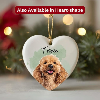 Personalized Photo Pet Ceramic Ornament
