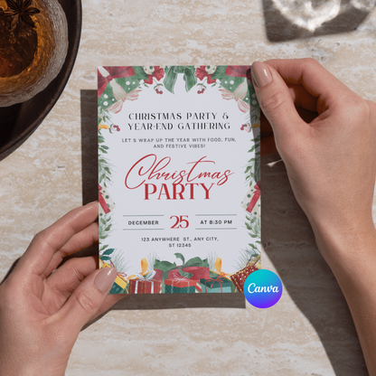 Editable Holiday Celebration Invitation Template