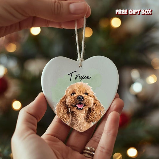 Personalized Photo Pet Ceramic Ornament
