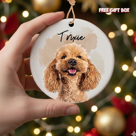 Personalized Photo Pet Ceramic Ornament
