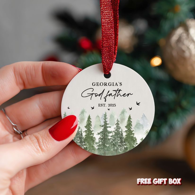Personalized Godfather Ceramic Ornament