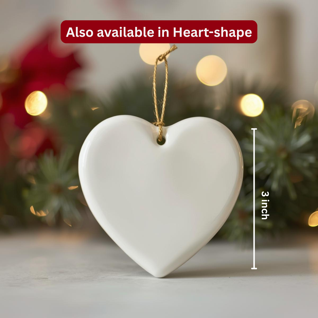 Personalized “First Christmas as Grandparents” Ceramic Ornament