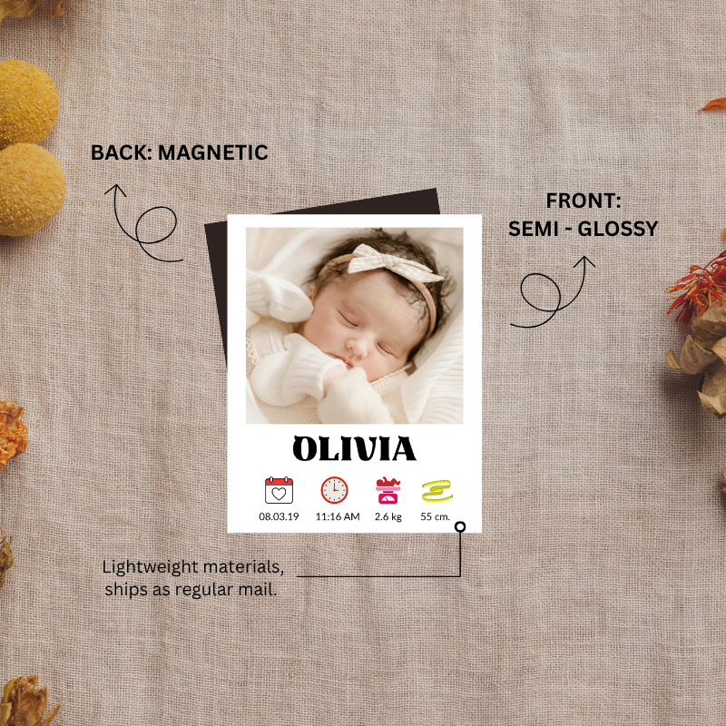 Baby Birth Stats Magnet